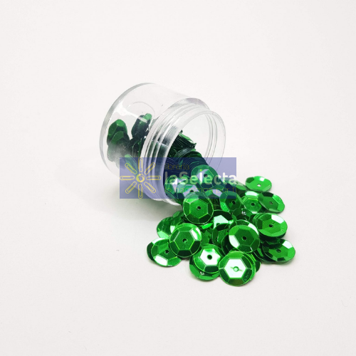 LENTEJUELA VERDE FRASCO HANDICRAFT